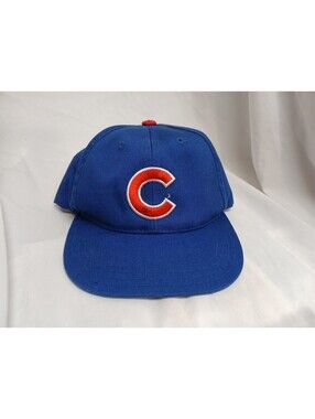 90s American Needle Chicago Cubs SnapBack Hat Cap YOUTH SIZE